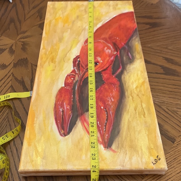 “Big Daddy Crawdad” Painting Acrylic on Canvas 24” tall x 12” aceoss - Picture 8 of 10